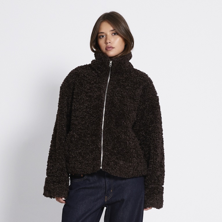 Faux fur jacket "Sandra" Brown